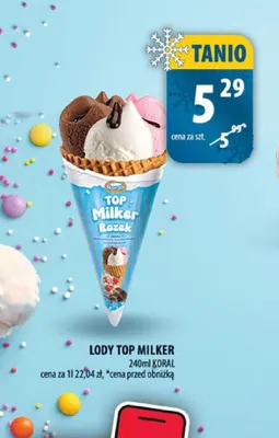 Lody Top Milker promocja w Arhelan
