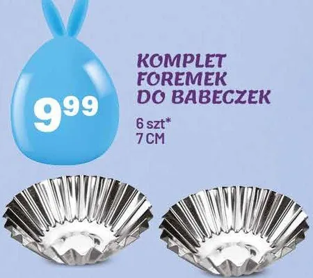 Komplet foremek do babeczek 7cm promocja w Arhelan
