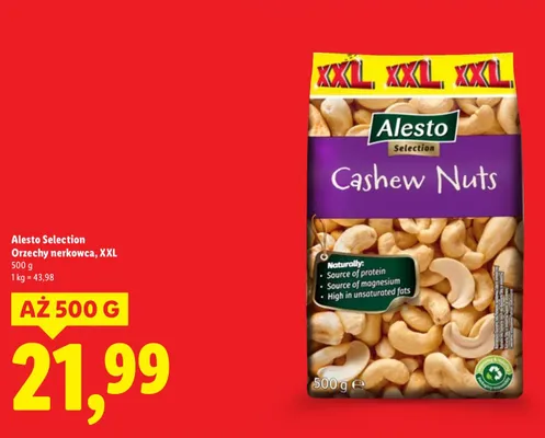 Orzechy nerkowca, XXL promocja w Lidl