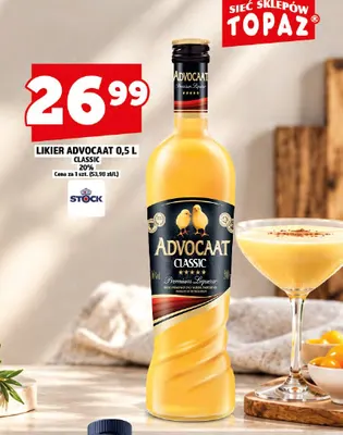 Likier Advocaat Classic promocja w TOPAZ