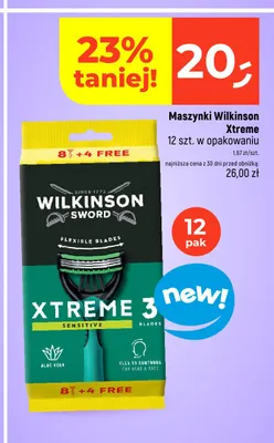 Maszynki do golenia Wilkinson Sword Xtreme 3 Sensitive 12-pak promocja w Dealz