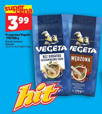 Przyprawa Vegeta bez dodatku glutaminianu sodu promocja w TOPAZ