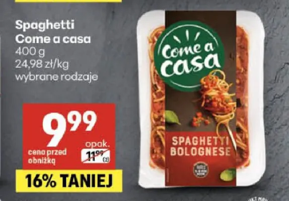 Spaghetti Come a casa promocja w Delikatesy Centrum