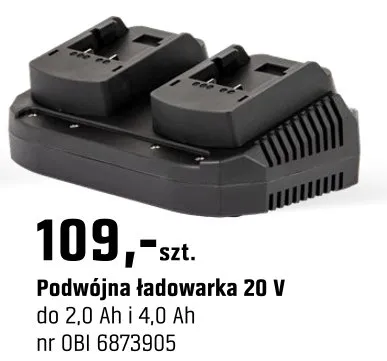 Podwójna ładowarka 20 V promocja w OBI