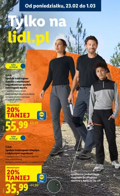 Spodnie trekkingowe damskie z odpinanymi nogawkami promocja w Lidl