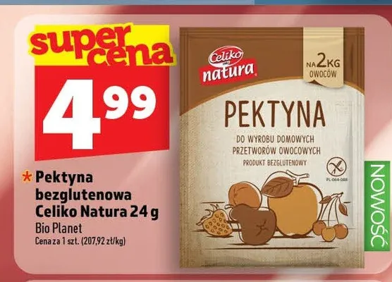 Pektyna bezglutenowa Celiko Natura promocja w TOPAZ