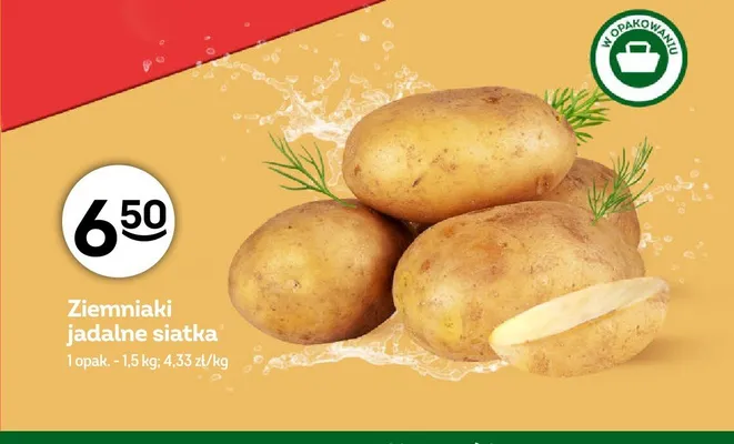 Ziemniaki jadalne siatka promocja w Żabka