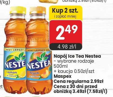 Napój Ice Tea Nestea promocja w Market Point