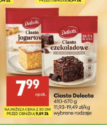 Ciasto Delecta czekoladowe promocja w Delikatesy Centrum