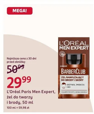 Żel do twarzy i brody promocja w Rossmann
