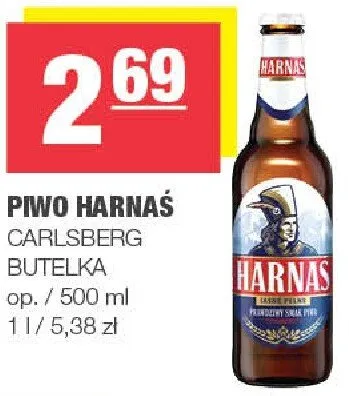 Piwo Harnaś butelka promocja w SPAR