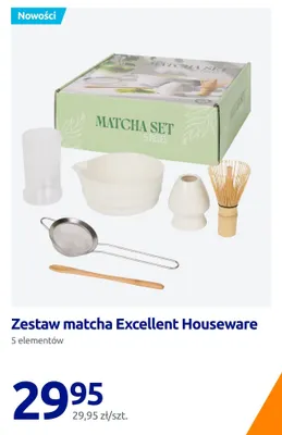 Zestaw matcha 5 elementów Excellent Houseware promocja w Action