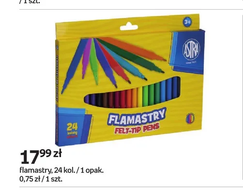 Flamastry Astra 24 kolory promocja w Empik