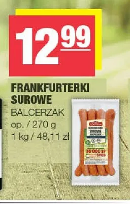 Frankfurterki surowe Balcerzak promocja w SPAR