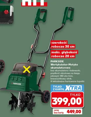 Wertykulator-Motyka akumulatorowa Parkside promocja w Kaufland