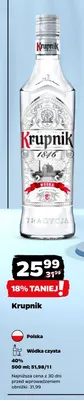 Wódka czysta Krupnik promocja w Netto