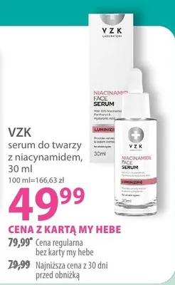 Serum do twarzy z niacynamidem promocja w Hebe