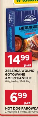 Żeberka wolno gotowane amerykańskie Morliny promocja w Stokrotka