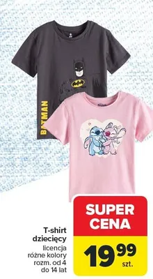T-shirt dziecięcy licencja promocja w Carrefour