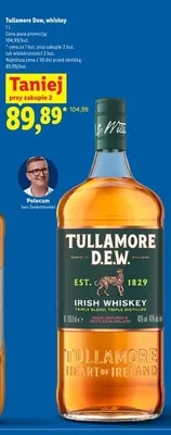 Whiskey Tullamore D.E.W. promocja w Lidl