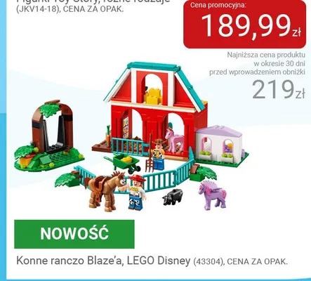 Klocki LEGO Disney Konne ranczo Blaze'a promocja w Smyk