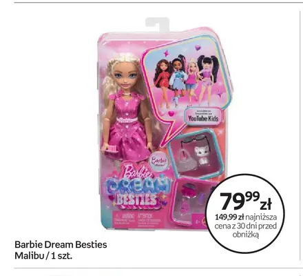 Lalka Barbie Dream Besties Malibu promocja w Empik