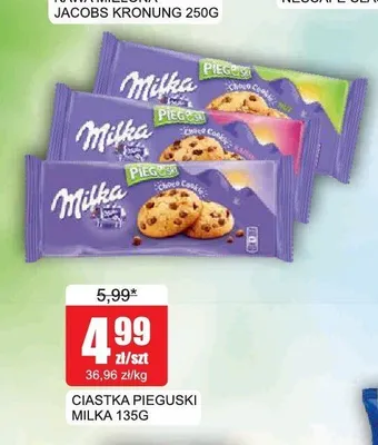 Ciastka Pieguski Milka z czekoladą i orzechami promocja w Bingo