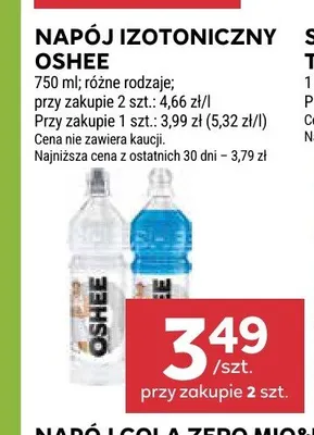 Napój izotoniczny Oshee promocja w Stokrotka