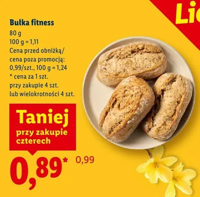 Bułka fitness promocja w Lidl