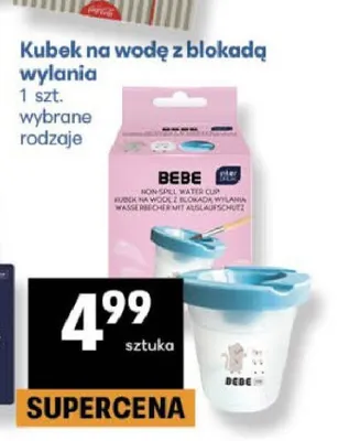 Kubek na wodę z blokadą wylania BEBE promocja w Delikatesy Centrum