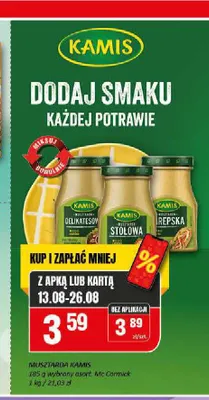 Musztarda Kamis Delikatesowa promocja w Chorten