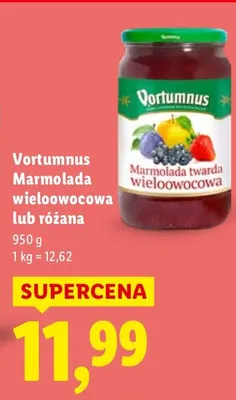 Marmolada Vortumnus Marmolada wieloowocowa lub różana promocja w Lidl