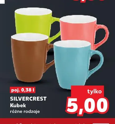 Kubek 0,38 l Silvercrest promocja w Kaufland
