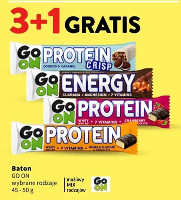 Baton Go On wybrane rodzaje promocja w Intermarche