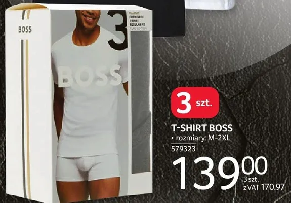 T-shirt BOSS, rozmiary M-2XL promocja w Selgros