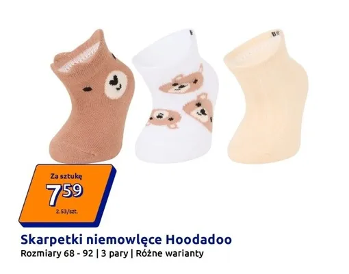 Skarpetki niemowlęce różne warianty promocja w Action