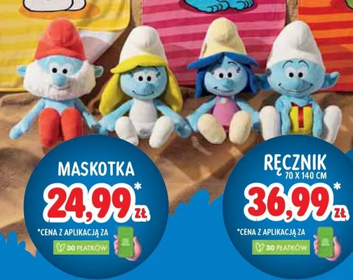 Maskotka Smerfy promocja w Stokrotka