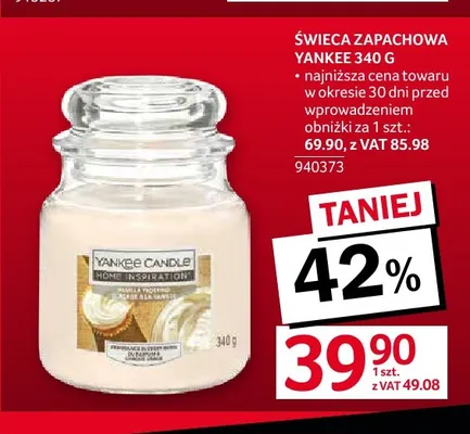 Świeca zapachowa Yankee Candle promocja w Selgros