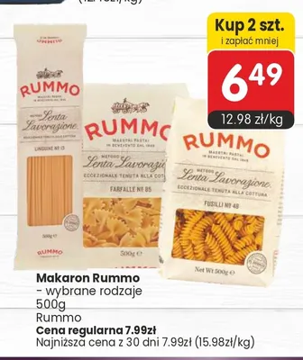 Makaron Fusilli No 48 Rummo promocja w Market Point