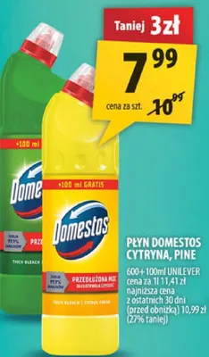 Płyn Domestos cytryna, pine promocja w Arhelan