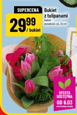 Bukiet z tulipanami promocja w POLOmarket
