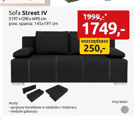 Sofa Street Iv promocja w Black Red White