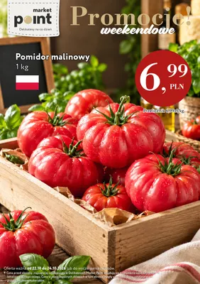 Pomidory malinowe promocja w Market Point