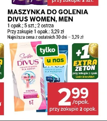 Maszynka do golenia Divus Men promocja w Stokrotka