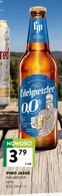 Piwo bezalkoholowe Edelmeister 0,0% promocja w Intermarche