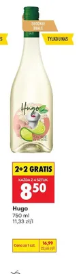Napój alkoholowy Hugo 2+2 GRATIS promocja w Biedronka