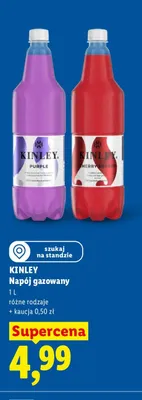 Napój gazowany Kinley Purple promocja w Lidl