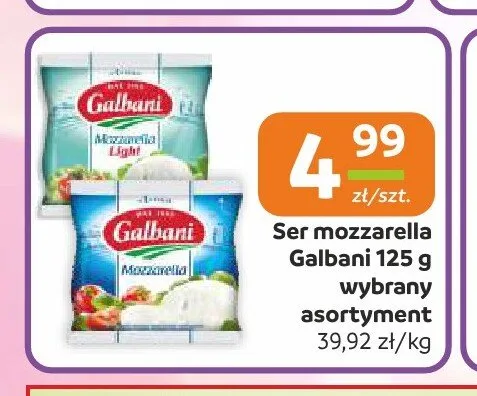 Ser mozzarella Galbani promocja w Społem Częstochowa