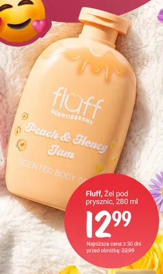 Żel pod prysznic Fluff Peach & Honey Jam promocja w Rossmann