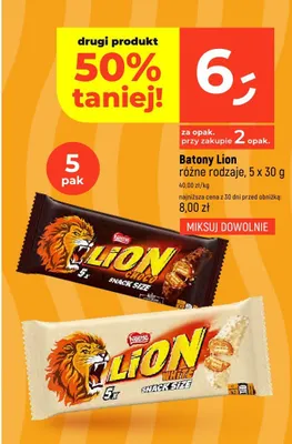 Batony różne rodzaje, 5 x 30 g promocja w Dealz